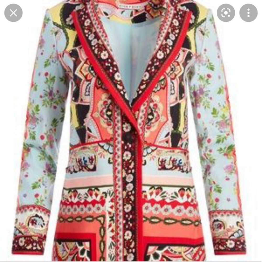 Alice and Olivia  Nate Floral Blazer